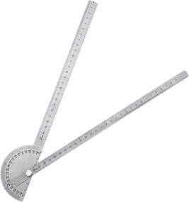 img 4 attached to Precision Stainless Woodworking Protractor for Accurate Degree Measurement