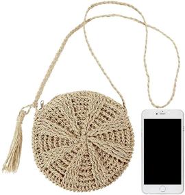 img 1 attached to CHIC DIARY Crossbody Handmade Bohemian Women's Handbags & Wallets for Shoulder Bags