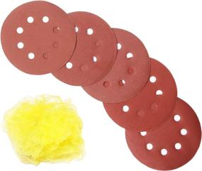 img 4 attached to 🪚 100-Piece Pack of 5-Inch 8-Hole High Grit Orbital Sanding Discs - Includes 5 Sanding Hook and Loop, Tack Cloth, with Grit Options of 800, 1000, 1200, 1500, 2000 - Round Sandpaper Discs by S&F STEAD & FAST