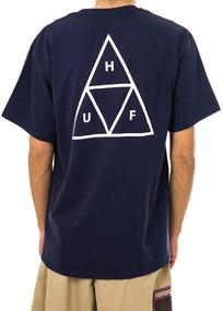 img 1 attached to HUF Men's Black Essentials Tee - Premium T-Shirts & Tanks for Men's Clothing
