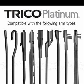 img 2 attached to 🚗 TRICO Platinum 22 inch & 19 inch Pack of 2 High Performance Windshield Wiper Blades (25-2219) - Automotive Replacement for My Car