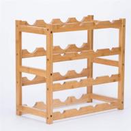 🍷 riipoo wine racks: stylish 4-tier wine shelf storage and bottle holder for kitchen, dining room, pantry, cabinet, and bar! логотип