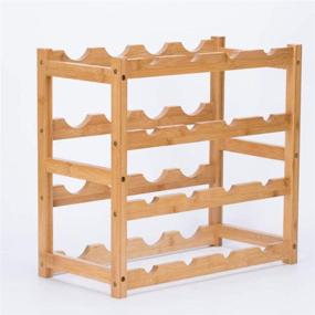 img 3 attached to 🍷 Riipoo Wine Racks: Stylish 4-Tier Wine Shelf Storage and Bottle Holder for Kitchen, Dining Room, Pantry, Cabinet, and Bar!