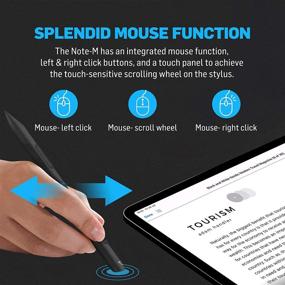 img 2 attached to Adonit Note - M Mouse Sensor Stylus, Click Buttons, Touch Sensitive Scrolling, Palm Rejection for iPad Pro 3rd & 4th Gen, iPad 6-9th Gen, iPad Air 3rd-4th, iPad Mini 5th-6th Gen