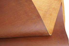 img 3 attached to Bourbon Brown Tooling Leather Square 2.0mm Thick: Premium Full Grain Cow Hide for Crafts, Sewing, and Hobby Workshops