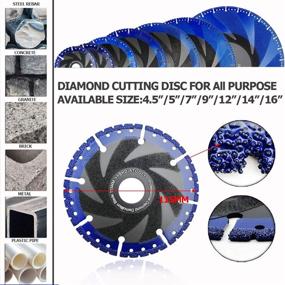 img 3 attached to 🔪 SHDIATOOL 4-1/2 Inch Metal Cutting Diamond Blade - High-Performance All-Purpose Cut Off Wheel for Rebar, Sheet Metal, Angle Iron, and Stainless Steel (7/8” Arbor)