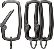 🔗 spigen carabiner clips d ring, spring snap hook, keyring keychain hook with zinc alloy carabineers - pack of 3 логотип