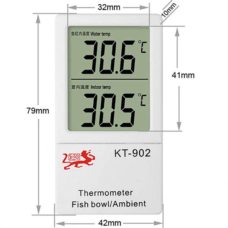 DIGITEN Fish Tank Thermometer Digital Aquarium Thermometer with Large