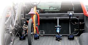 img 1 attached to 🔳 Black BedRack Elite Truck 4 Bike Rack by Heininger Advantage SportsRack (2030)