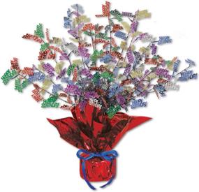 img 1 attached to 🎉 Sparkling Beistle Birthday Gleam 'N Burst Centerpiece, 15-Inch: A Vibrant Table Decoration