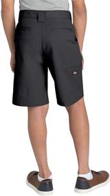 img 2 attached to 🩳 Husky Boys' Dickies Flexwaist Flat Front Short with Additional Pocket