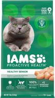 🐱 iams chicken flavored dry cat food for healthy senior cats - proactive health logo