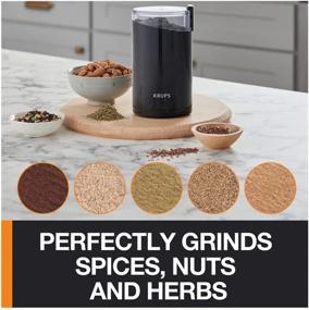 img 3 attached to ☕️ KRUPS CCMF Electric Spice and Coffee Grinder: Stainless Steel Blades, 3 oz/85 g, Black – Powerful Grinding Performance