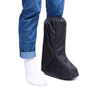 👞 arunners tall black medical walking boot cover brace for foot cast, fracture, ankle, leg, and toe - sock included логотип