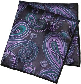 img 1 attached to 👔 CANGRON Paisley Necktie Set with Pocket Cufflinks - Men's Accessories for Ties, Cummerbunds & Pocket Squares