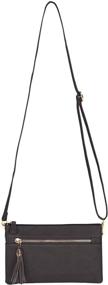 img 3 attached to Womens Lightweight Compartment Wristlet Crossbody