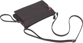 img 2 attached to Womens Lightweight Compartment Wristlet Crossbody