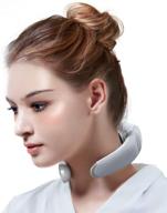 🔌 portable electric neck massager with heating, vibration, and impulse function - deep tissue massage for home, car, office, and travel logo