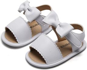 img 3 attached to 👶 Kiderence Infant Sandals - First Toddler Shoes for Baby Girls