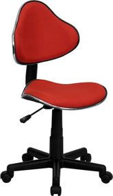 img 3 attached to Flash Furniture Fabric Ergonomic Swivel