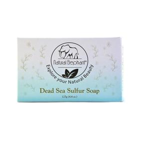 img 2 attached to 🐘 Natural Elephant Dead Sea Sulfur Soap: Powerful 4.4 oz (125 g) Cleanser for Skin Health