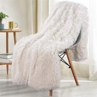 noahas shaggy longfur throw blanket: super soft cozy 🛏️ fuzzy faux fur for kids girls room, cream - 50''x60'' logo