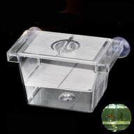 🐠 breeder box for aquarium fish tank - hatchery and divider tank for breeding, baby fish separator, acrylic container for fry, shrimp, guppy, clownfish, and aggressive fish logo