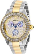 ⌚ женские кварцевые часы invicta angel: двухцветный стальной ремешок, модель 28447. логотип