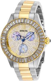 img 1 attached to ⌚ Женские кварцевые часы Invicta Angel: двухцветный стальной ремешок, модель 28447.