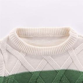 img 2 attached to 🌈 Colorful Rainbow Pullover Sweater for Boys - Motteecity Clothing