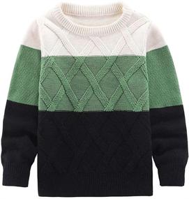 img 4 attached to 🌈 Colorful Rainbow Pullover Sweater for Boys - Motteecity Clothing