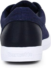 img 1 attached to Stylish and Comfortable: Burnetie Men's Black Denim Sneaker Men's Shoes