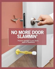 img 3 attached to 🚪 Jack N’ Drill Door Stopper (20 Pack) - 3” Light Duty Spring Door Stop with Flexible Spring and Non-Marking Tip, Screw in Door Stops with Stylish Finishes for Every Home and Office