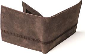 img 1 attached to 👛 Brown Leather Wallet with Coin Pocket