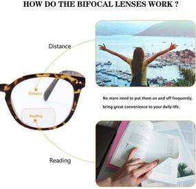 img 2 attached to 💻 Uread Bifocal Computer Reading Glasses: Anti-Blue Light Spring Hinge for Women and Men