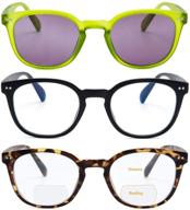 💻 uread bifocal computer reading glasses: anti-blue light spring hinge for women and men logo