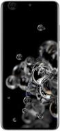 получите флагманский смартфон samsung galaxy s20 ultra 5g - заводской разблокирован и укомплектован долговечной батареей, системой распознавания лиц и памятью 128 гб в цвете космический серый (американская версия) логотип