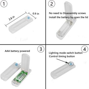 img 3 attached to Starry Love 7 Modes Fairy Lights Timer - 10 Pack 50 LED Light Twinkle Lights for DIY Wedding Party Christmas Halloween Decoration (Multicolor) - Battery Operated