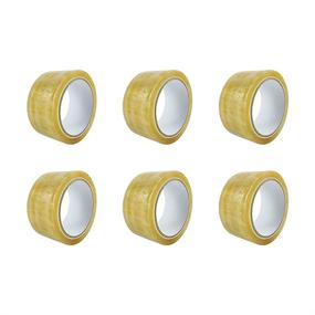img 4 attached to Crystal Clear Packing Tape - Superior Adhesion and Durability
