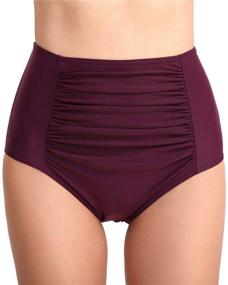 img 4 attached to 👙 Enhance Your Beachwear Look with Cherrydew Waisted Bottoms Control Tankinis: Exquisite Women's Clothing for Swimsuits & Cover Ups