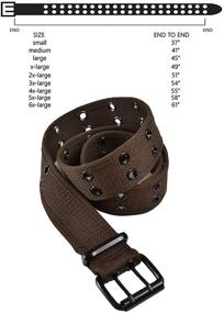 img 1 attached to Eurosport Premium Canvas Grommet Belt Women's Accessories