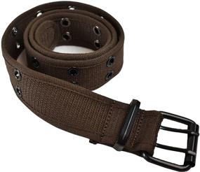 img 2 attached to Eurosport Premium Canvas Grommet Belt Women's Accessories