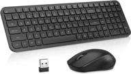 topmate wireless compact keyboard and mouse combo - 2.4g silent ultra 🔥 slim usb set with cover, calculator button, and batteries - compatible with pc/laptop/windows/mac logo