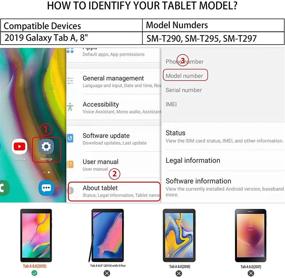 img 3 attached to Черный чехол с защитой и подставкой для Galaxy Tab A 8.0 2019 (Модель SM-T290/SM-T295)