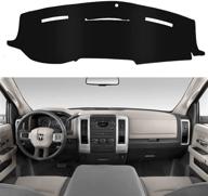 🚗 shinehome dashboard dash board protective cover mat carpet for 2010-2018 dodge ram 1500 2500 3500, sunshield dashboard cover protector logo