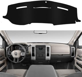 img 4 attached to 🚗 SHINEHOME Dashboard Dash Board Protective Cover Mat Carpet for 2010-2018 Dodge Ram 1500 2500 3500, Sunshield Dashboard Cover Protector