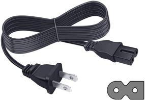 img 4 attached to ⚡ 8ft UL Listed Power Cord Replacement for Brother SE600 PE800 PE770 HC1850 SE625 SE400 CS7000i Sewing Machine, Sony PS1 PS2, Vizio D40f-G9 D24f-G1 D32F-G M558-G1 M658-G1 TV Power Cord