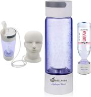 🚰 h2wellness - portable molecular hydrogen water bottle: 400ml hydrogen water maker with inhaler adapter and self-cleaning mode логотип