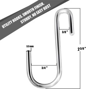 img 2 attached to 🛀 HiGift Stainless Steel Bathroom Hangers: Durable & Space-saving Hanging Solution