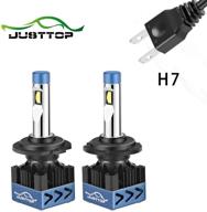 justtop headlight conversion headlamp driving logo